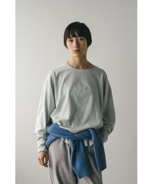 STYLEMIXER(スタイルミキサー)の「ルーズカットトップ(Tシャツ/カットソー・レディース・ブラック/サックスブルー/ホワイト・FREE)」の17枚目の写真
