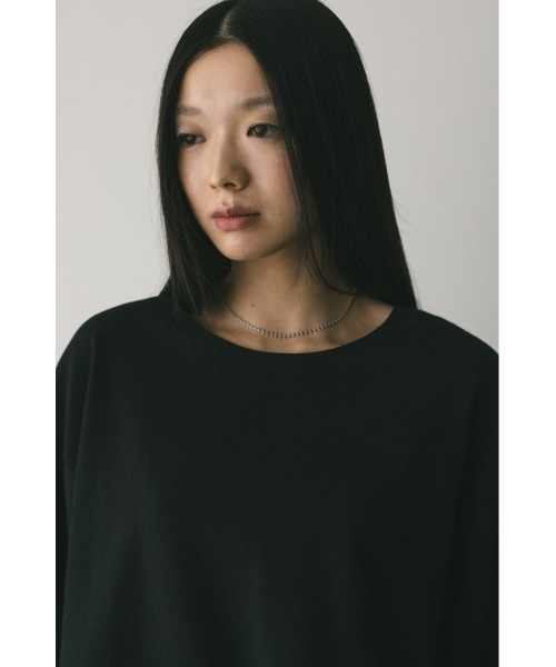 STYLEMIXER(スタイルミキサー)の「ルーズカットトップ(Tシャツ/カットソー・レディース・ブラック/サックスブルー/ホワイト・FREE)」の9枚目の写真