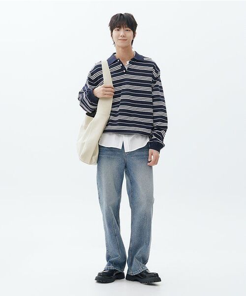 UNGIMMICK(アンジミック)の「SENSITIVE STRAIGHT DENIM PANTS (BLUE)(デニムパンツ・メンズ・その他・SMALL/MEDIUM/LARGE)」の5枚目の写真