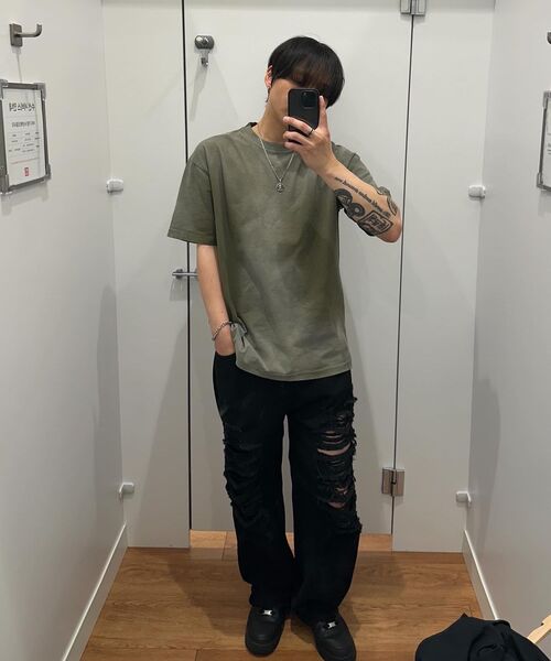 LXT（エルエックスティー）の「16s ピグメントブリーチウォッシュ半袖Tシャツ [カーキ]（Tシャツ/カットソー・レディース・その他・LARGE/X-LARGE/XX-LARGE）」の3枚目の写真