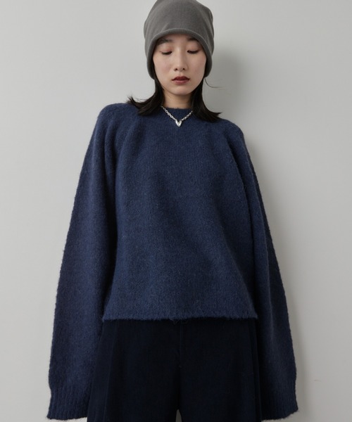 モヘアライクニットプルオーバー（ニット/セーター）｜HANNE（アン）の