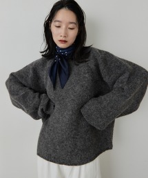 モヘアライクニットプルオーバー