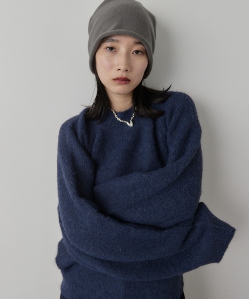 HANNE（アン）の「モヘアライクニットプルオーバー（ニット/セーター・レディース・アイボリー/グレー/ネイビー・FREE）」の4枚目の写真
