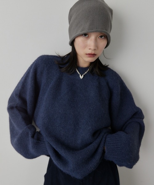 HANNE（アン）の「モヘアライクニットプルオーバー（ニット/セーター・レディース・アイボリー/グレー/ネイビー・FREE）」の5枚目の写真