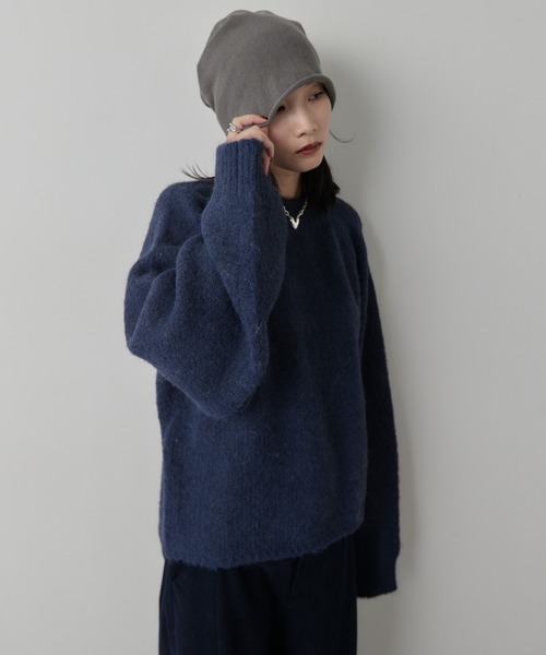HANNE（アン）の「モヘアライクニットプルオーバー（ニット/セーター・レディース・アイボリー/グレー/ネイビー・FREE）」の6枚目の写真