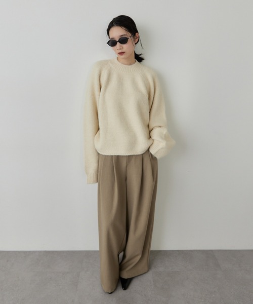 HANNE（アン）の「モヘアライクニットプルオーバー（ニット/セーター・レディース・アイボリー/グレー/ネイビー・FREE）」の22枚目の写真