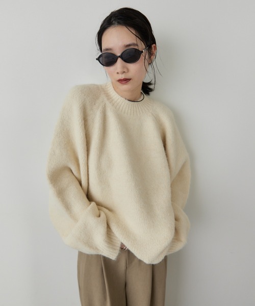 HANNE（アン）の「モヘアライクニットプルオーバー（ニット/セーター・レディース・アイボリー/グレー/ネイビー・FREE）」の15枚目の写真