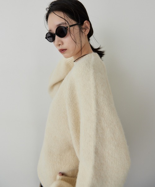 HANNE（アン）の「モヘアライクニットプルオーバー（ニット/セーター・レディース・アイボリー/グレー/ネイビー・FREE）」の17枚目の写真