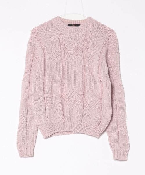 Ritzy(リッツィー)の「ケーブル編みオーバーサイズ プルオーバーニット(ニット/セーター・レディース・ピンク/ベージュ/ブルー/カーキ・FREE)」の15枚目の写真