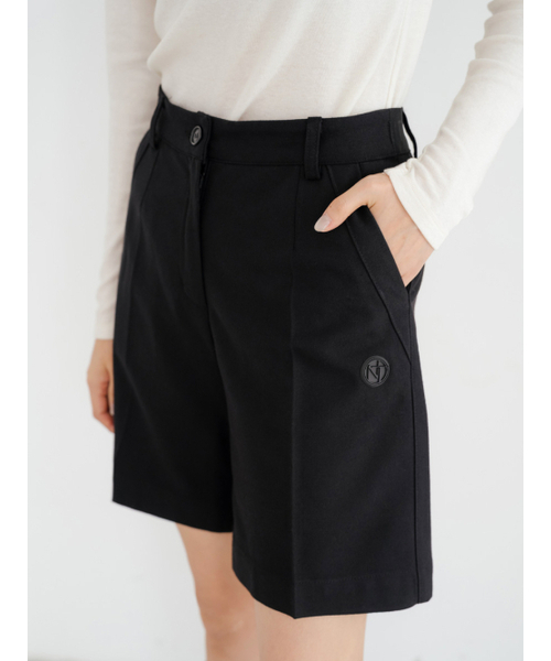 NITINA（ニティナ）の「ウールブレンドクラシックハーフパンツBK（スラックス・レディース・ブラック・SMALL/MEDIUM/LARGE）」の3枚目の写真