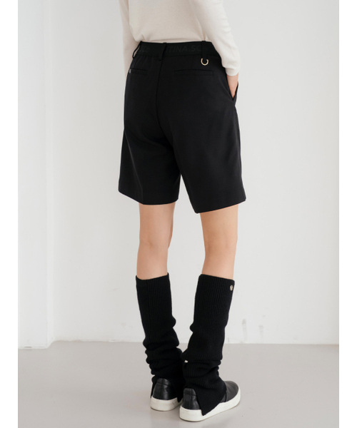 NITINA（ニティナ）の「ウールブレンドクラシックハーフパンツBK（スラックス・レディース・ブラック・SMALL/MEDIUM/LARGE）」の4枚目の写真