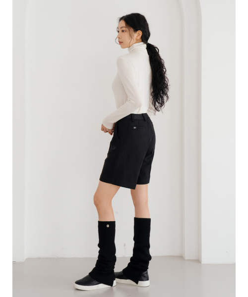 NITINA（ニティナ）の「ウールブレンドクラシックハーフパンツBK（スラックス・レディース・ブラック・SMALL/MEDIUM/LARGE）」の5枚目の写真