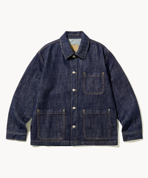 セール】Selvedge Work Jacket (Mid Indigo)（デニムジャケット