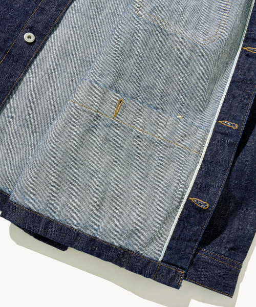 DENMADE(デンメイド)の「Selvedge Work Jacket (Mid Indigo)(デニムジャケット・メンズ・その他・LARGE/X-LARGE)」の4枚目の写真