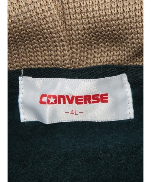 CONVERSE(コンバース)の「CONVERSE (コンバース) 裏起毛 フルジップ スウェット パーカー(パーカー・メンズ・グリーン/ブラック・3L/4L/5L)」の19枚目の写真