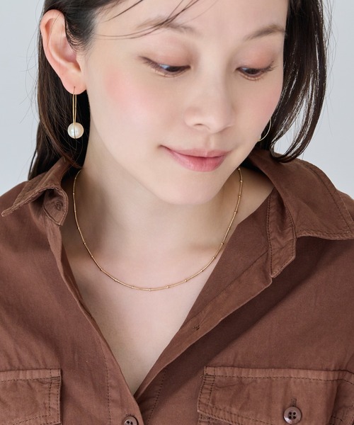 Phoebe（フィービィー）の「2wayダブルラインパールチェーンネックレス（ネックレス・レディース・ホワイト・FREE）」の5枚目の写真