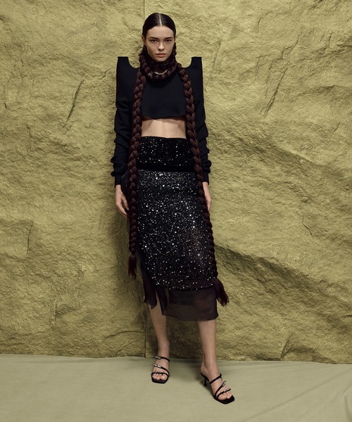 CHARLES & KEITH(チャールズ & キース)の「Jessy ジェッシ ジェムボウヒールサンダル(サンダル・レディース・ブラウン/ブラック系その他2・25cm/24.5cm/23.5cm/23cm/22.5cm)」の4枚目の写真