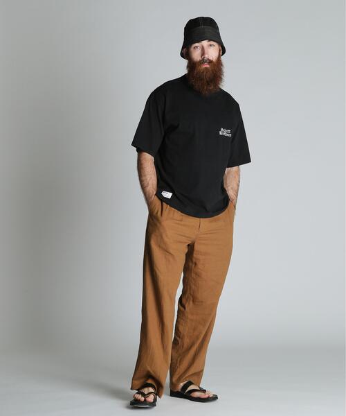 Schott(ショット)の「Schott/ショット/B.S. T-SHIRT/ブラックシープ オーバーサイズ Tシャツ(Tシャツ/カットソー・メンズ・ホワイト/チャコールグレー・XL/L/M)」の10枚目の写真
