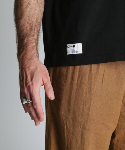 Schott(ショット)の「Schott/ショット/B.S. T-SHIRT/ブラックシープ オーバーサイズ Tシャツ(Tシャツ/カットソー・メンズ・ホワイト/チャコールグレー・XL/L/M)」の15枚目の写真
