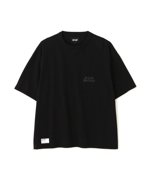 Schott(ショット)の「Schott/ショット/B.S. T-SHIRT/ブラックシープ オーバーサイズ Tシャツ(Tシャツ/カットソー・メンズ・ホワイト/チャコールグレー・XL/L/M)」の4枚目の写真