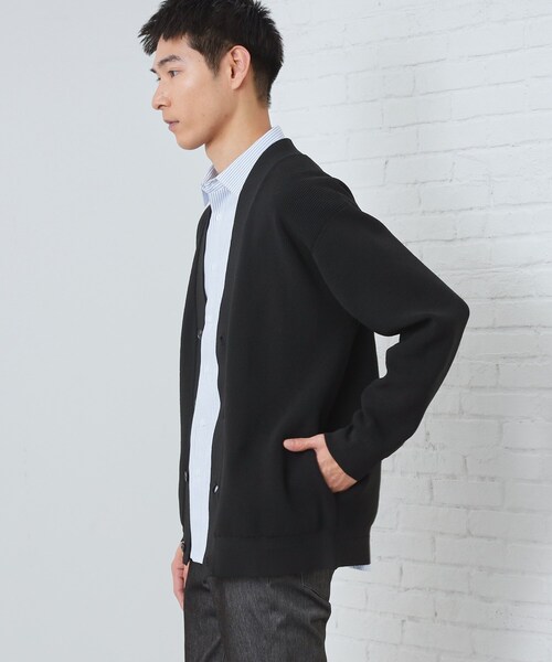 THE SHOP TK (ザ ショップ ティーケー )の「【季節の変わり目に最適】ニットカーディガン ドライタッチ/軽量(カーディガン/ボレロ・メンズ・ブラック/ベビーピンク・02/03/04)」の19枚目の写真