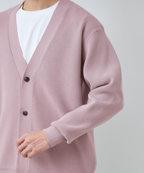 THE SHOP TK (ザ ショップ ティーケー )の「【季節の変わり目に最適】ニットカーディガン ドライタッチ/軽量(カーディガン/ボレロ・メンズ・ブラック/ベビーピンク・02/03/04)」の13枚目の写真