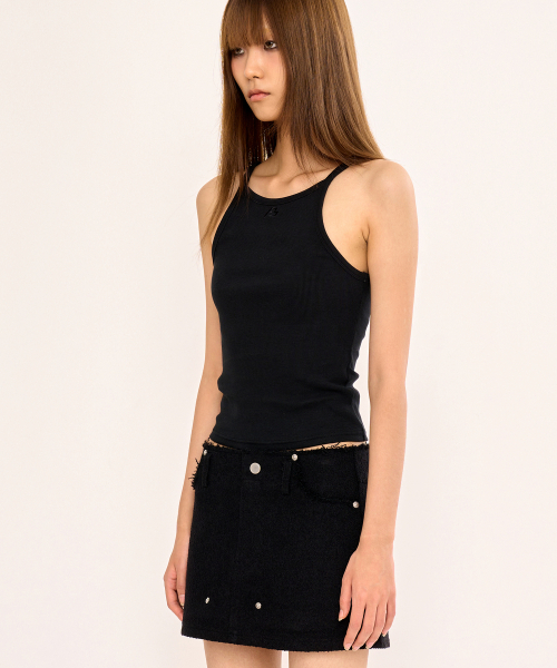 FANYOUNG（ファンヤング）の「ハイタンクトップ ブラック（Tシャツ/カットソー・レディース・その他・SMALL）」の2枚目の写真