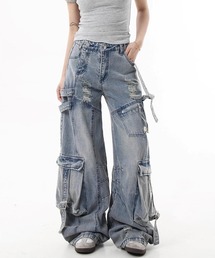 ダメージ加工 デニムカーゴパンツ ウィメンズ 楽天市場】デニムパンツ メンズ ダメージ加工 デニムパンツ メンズ V系