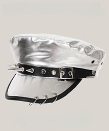 NOVESSEL（ノベセル）の「A'GEM/9 × .kom 『NOVESSEL/ノベセル』棘ベルト付きベレー帽（キャップ）」