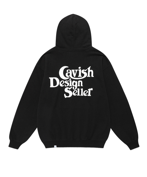 SELLER LOGO HOODIE BLACK (WHITE) (CV2BFUM400A)