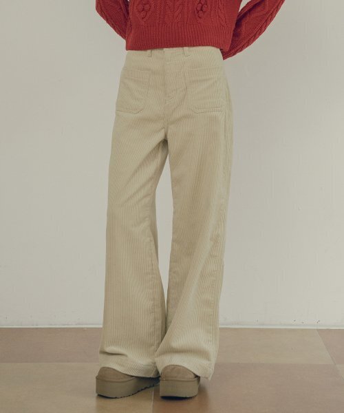 VANONE ATELIER(バノンアトリエ)の「P3177 Corduroy straight pants_Cream(その他パンツ・レディース・その他・S/M)」の1枚目の写真