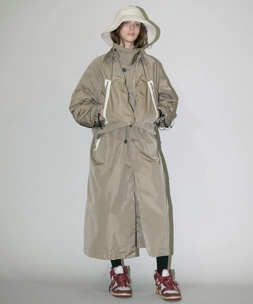 my beautiful landlet（マイビューティフルランドレット）の「【my beautiful landlet】NYLON TAFFETA WATER PROOF LONG COAT（その他アウター・メンズ・ブラック/ベージュ/ネイビー・1/2/0）」の9枚目の写真