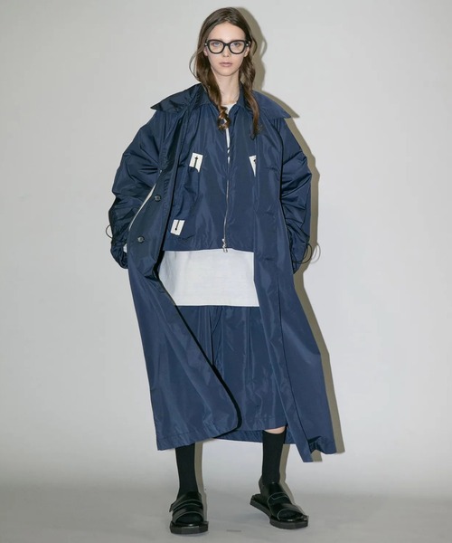 my beautiful landlet（マイビューティフルランドレット）の「【my beautiful landlet】NYLON TAFFETA WATER PROOF LONG COAT（その他アウター・メンズ・ブラック/ベージュ/ネイビー・1/2/0）」の10枚目の写真