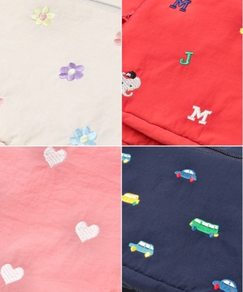 Moujonjon（ムージョンジョン）の「刺繍ナイロンリュック（バックパック/リュック・キッズ・ネイビー/ホワイト/レッド/ピンク・M/L）」の13枚目の写真
