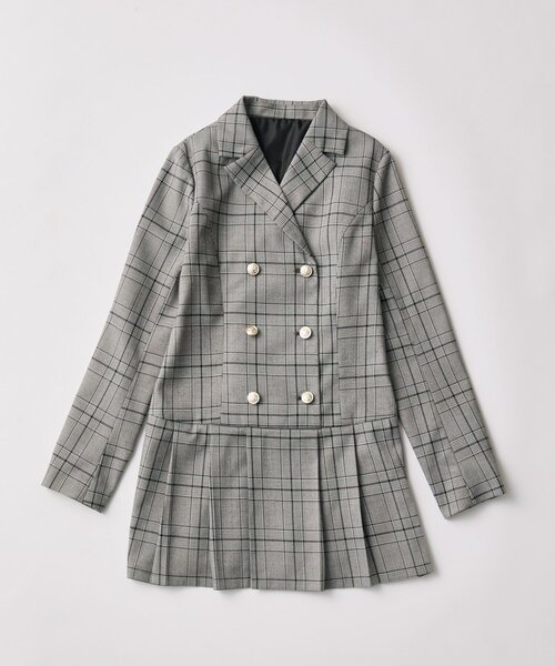 OLIVE des OLIVE（オリーブデオリーブ）の「トレンチワンピ（ワンピース・レディース・チャコールグレー/キャメル・FREE）」の8枚目の写真