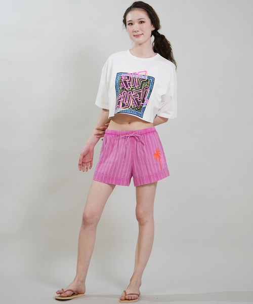 rip curl(リップカール)の「RIP CURL/リップカール TRIBAL CROP TEE RCL6S-4305(Tシャツ/カットソー・レディース・ブラック/ホワイト/ピンク・FREE)」の6枚目の写真