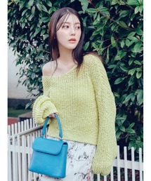 FRAY I.D（フレイアイディー）の「スラブコットンローゲージニット（ニット/セーター）」