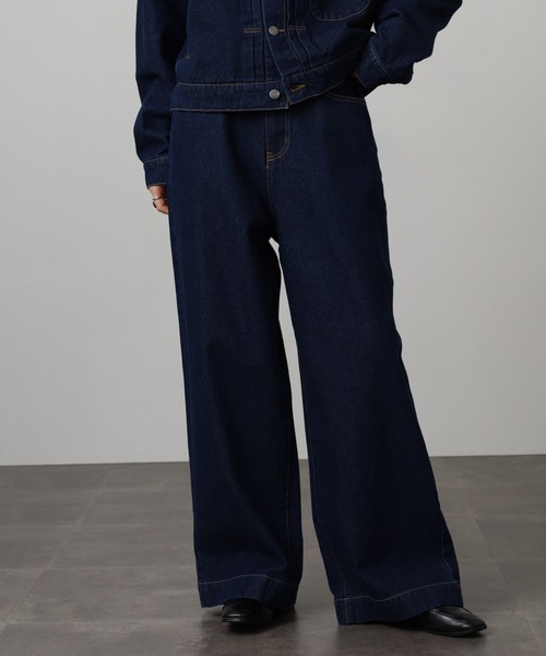 ATELANE（アテレーン）の「ATELANE / 11.5oz デニム　5Pパンツ（デニムパンツ・メンズ・アイボリー/ブラック/ネイビー・M/XL/L）」の20枚目の写真