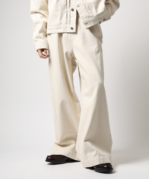 ATELANE（アテレーン）の「ATELANE / 11.5oz デニム　5Pパンツ（デニムパンツ・メンズ・アイボリー/ブラック/ネイビー・M/XL/L）」の13枚目の写真
