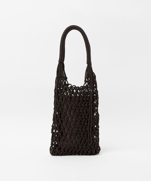 UNITED ARROWS(ユナイテッドアローズ)の「コードメッシュ トートバッグ(トートバッグ・レディース・ブラック/ダークブラウン・FREE)」の8枚目の写真