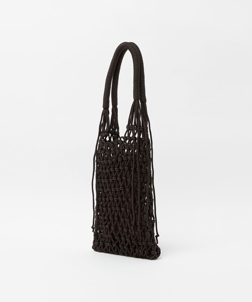 UNITED ARROWS(ユナイテッドアローズ)の「コードメッシュ トートバッグ(トートバッグ・レディース・ブラック/ダークブラウン・FREE)」の9枚目の写真