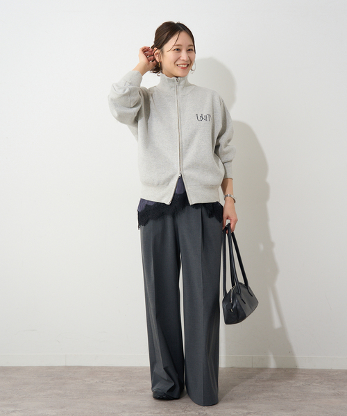 JOURNAL STANDARD(ジャーナルスタンダード)の「《追加2》バックロゴダブルジップカーディガン(カーディガン/ボレロ・レディース・ライトグレー/ネイビー・FREE)」の15枚目の写真