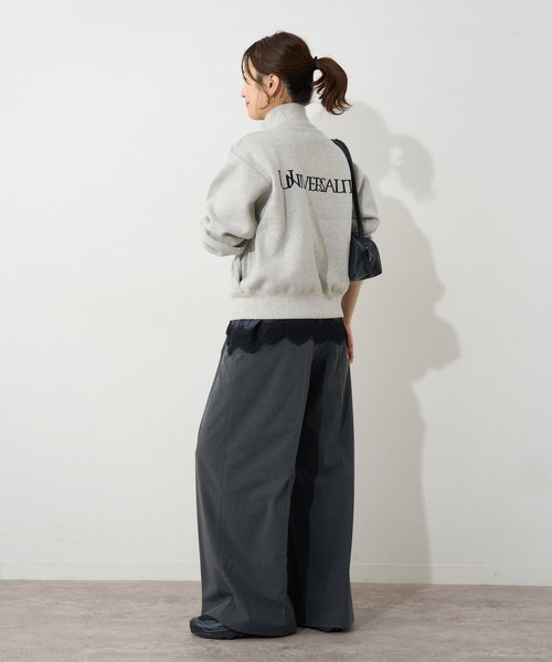 JOURNAL STANDARD(ジャーナルスタンダード)の「《追加2》バックロゴダブルジップカーディガン(カーディガン/ボレロ・レディース・ライトグレー/ネイビー・FREE)」の16枚目の写真