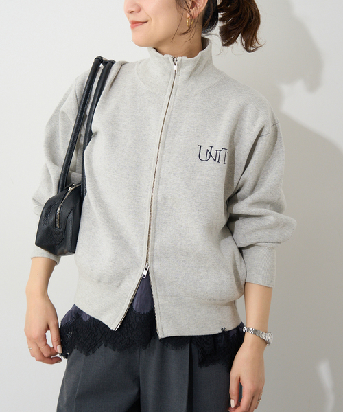 JOURNAL STANDARD(ジャーナルスタンダード)の「《追加2》バックロゴダブルジップカーディガン(カーディガン/ボレロ・レディース・ライトグレー/ネイビー・FREE)」の18枚目の写真