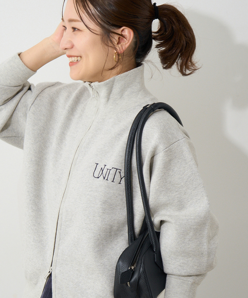 JOURNAL STANDARD(ジャーナルスタンダード)の「《追加2》バックロゴダブルジップカーディガン(カーディガン/ボレロ・レディース・ライトグレー/ネイビー・FREE)」の21枚目の写真