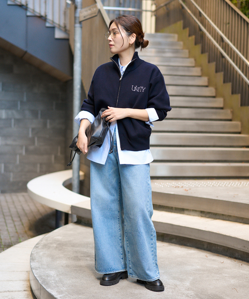 JOURNAL STANDARD(ジャーナルスタンダード)の「《追加2》バックロゴダブルジップカーディガン(カーディガン/ボレロ・レディース・ライトグレー/ネイビー・FREE)」の22枚目の写真