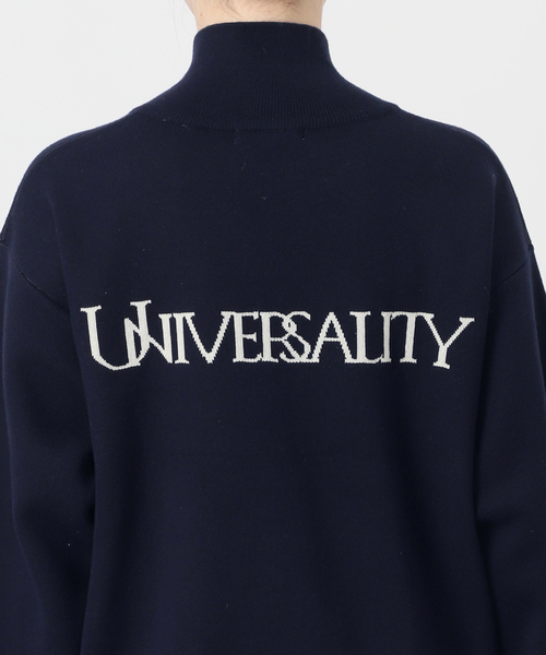 JOURNAL STANDARD(ジャーナルスタンダード)の「《追加2》バックロゴダブルジップカーディガン(カーディガン/ボレロ・レディース・ライトグレー/ネイビー・FREE)」の6枚目の写真