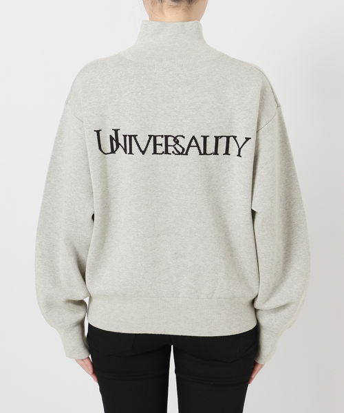 JOURNAL STANDARD(ジャーナルスタンダード)の「《追加2》バックロゴダブルジップカーディガン(カーディガン/ボレロ・レディース・ライトグレー/ネイビー・FREE)」の9枚目の写真