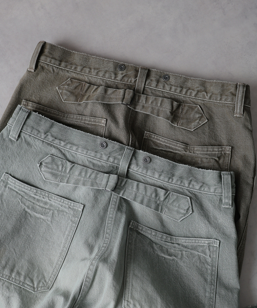 JOURNAL STANDARD J.S HOMESTEAD(ジャーナルスタンダードホームステッド)の「J.S.Homestead / バック バックル トラウザー ワーク パンツ(その他パンツ・メンズ・グリーン/ブラウン・LARGE/MEDIUM)」の6枚目の写真