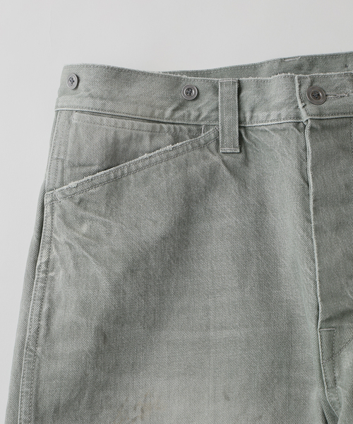 JOURNAL STANDARD J.S HOMESTEAD(ジャーナルスタンダードホームステッド)の「J.S.Homestead / バック バックル トラウザー ワーク パンツ(その他パンツ・メンズ・グリーン/ブラウン・LARGE/MEDIUM)」の10枚目の写真